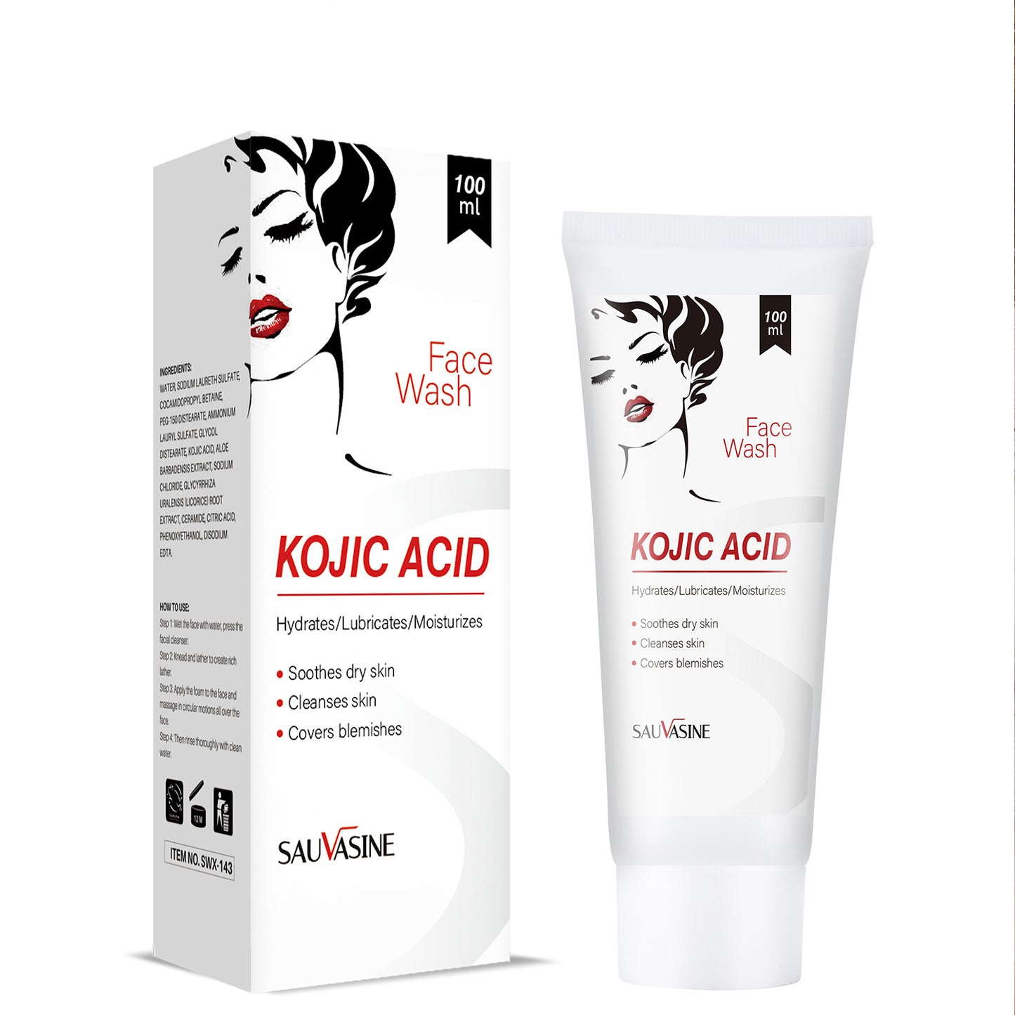 OEM Wholesale Kojic Acid Facial Cleanser, Acne Cleansing Treatment, Pore Shrinking Facial Cleansing 379