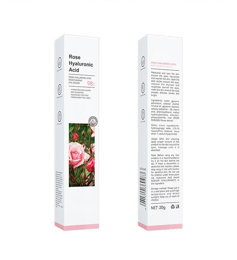 Wholesale Rose Hyaluronic Acid Moisturizing Eye Cream, Private Label Customized Eye Cream Factory 533