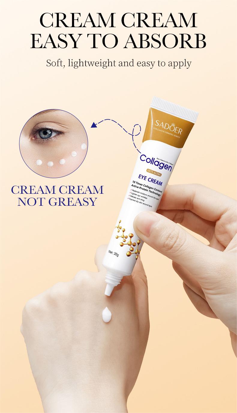 Wholesale Collagen Anti-Wrinkle Eye Cream, Reduce Fine Lines, Firming Eye Skin, Remove Puffiness and Dark Circles 518