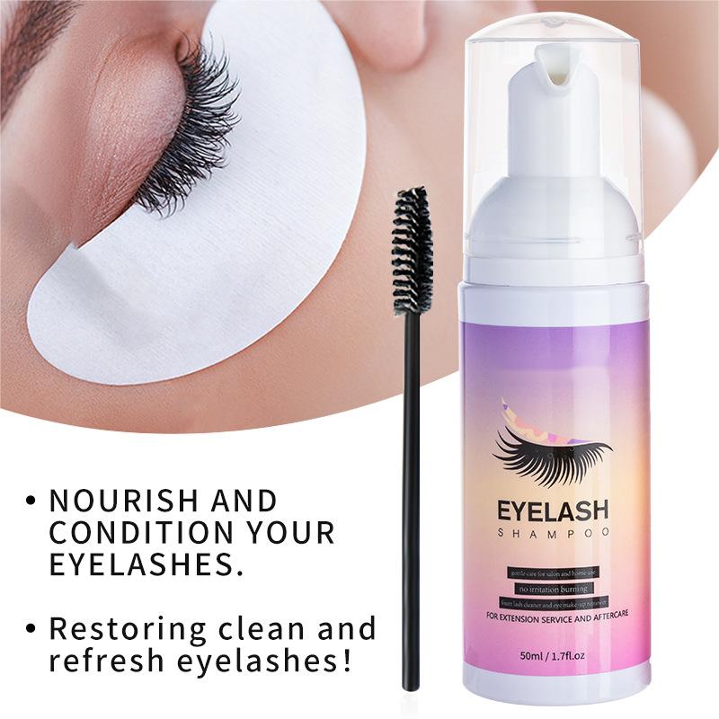 Wholesale Moisturizing Eyelash Shampoo, Makeup Removing Eyelash Cleansing Mousse 414