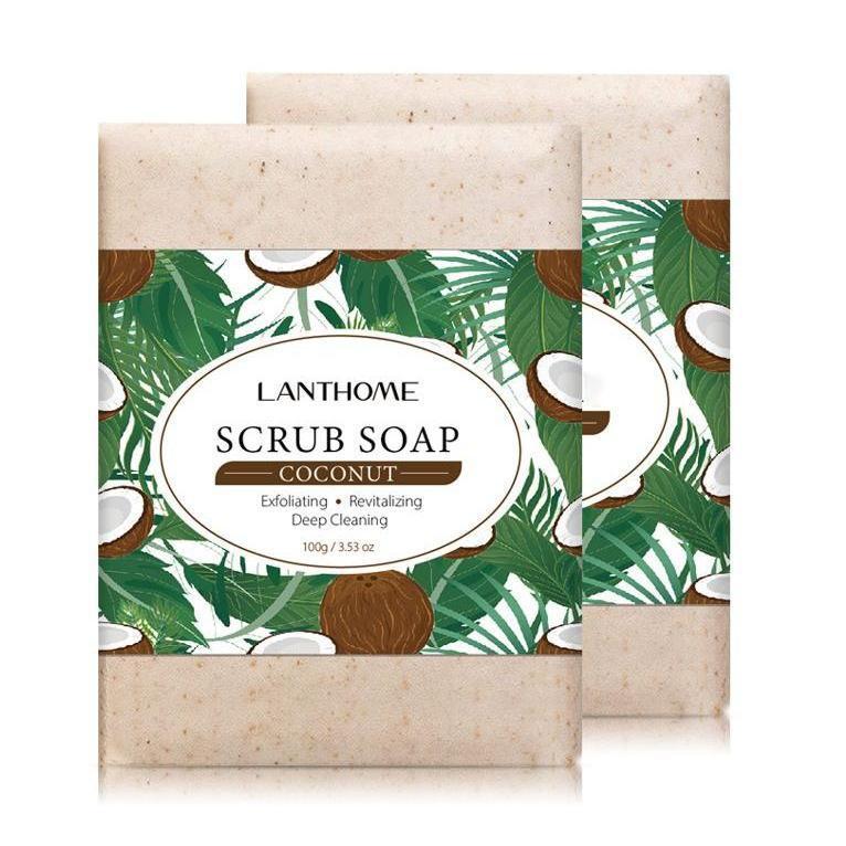 Wholesale Facial Scrub Soap, OEM Customized Coconut Essential Oil Soap, Body Scrub Soap 399