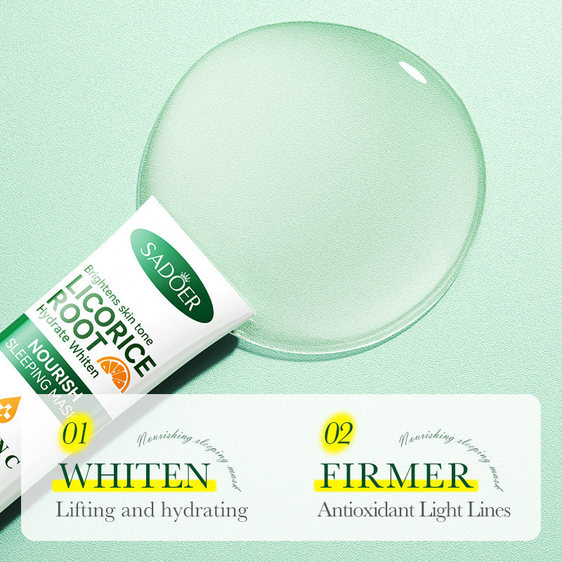 Wholesale Vitamin C Brightens Skin Tone, Licorice Root Hydrate Whiten, Nourish Sleeping Mask 510
