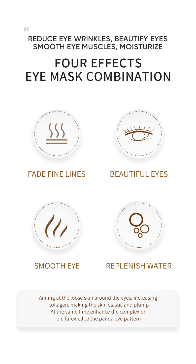 Wholesale Contains Gold Smooth and Moisturizing Eye Mask, OEM Crystal Eye Patches Manufacturer 517