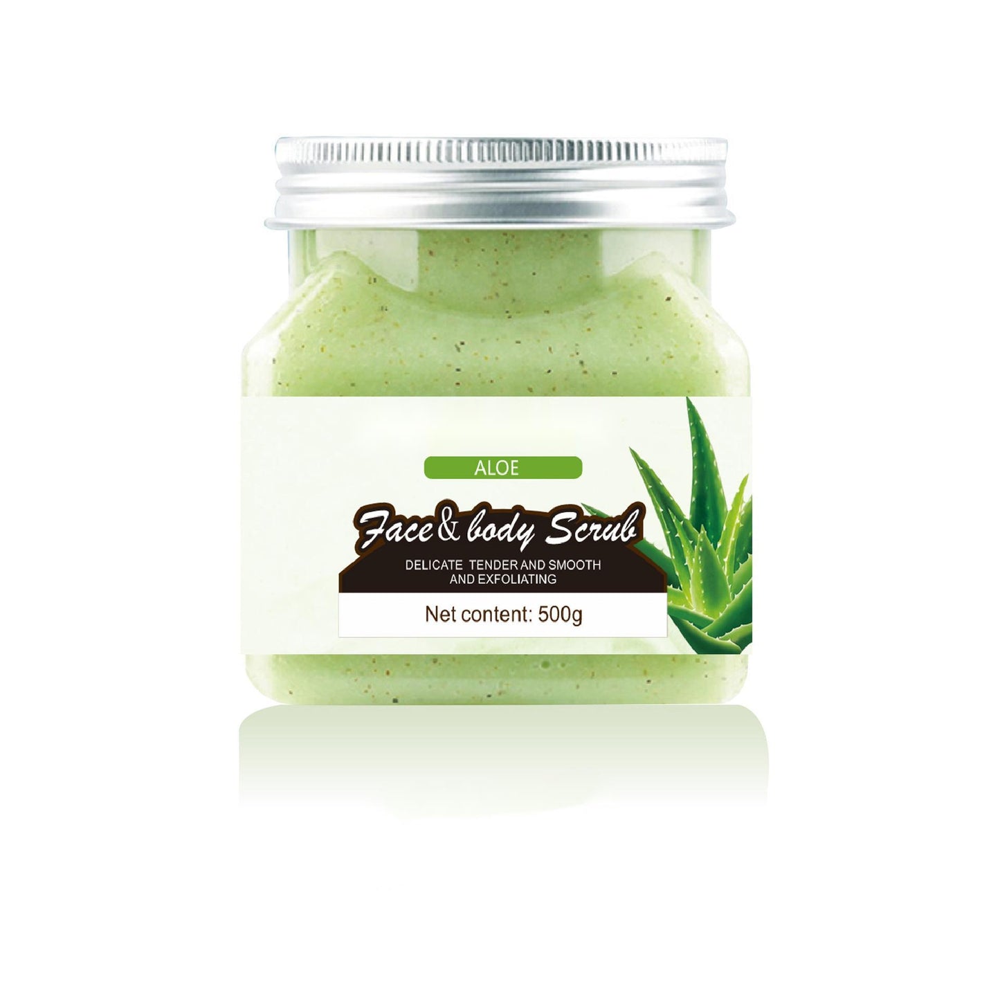 OEM Customized Aloe Body Scrub, Sea Salt for Skin Whitening, Exfoliation, Oil Control, Body Bath Scrub 173