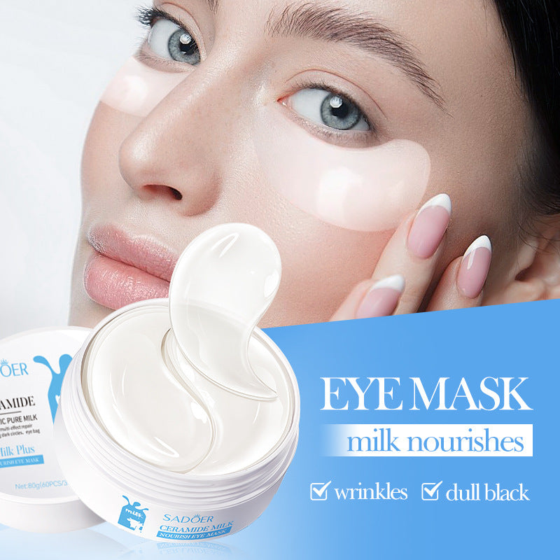 Wholesale OEM Ceramide Organic Pure Milk Moisturizing Multi-Effect Eye Mask, Removing Dark Circles, Eye Bag 536