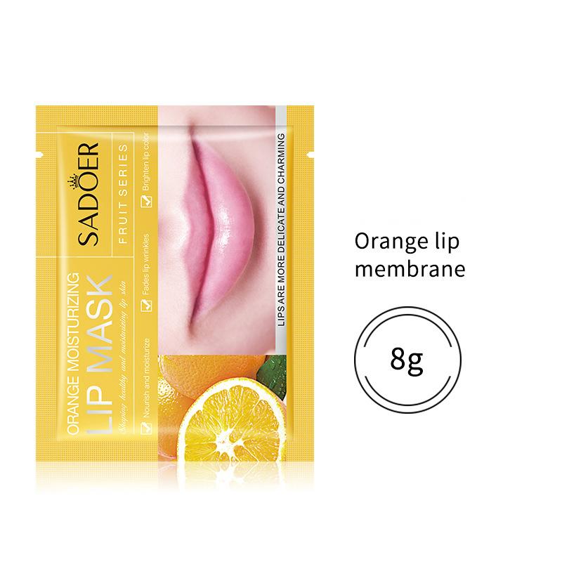 Wholesale Orange Moisturizing Lip Mask, Fade Lip Wrinkles, Brighten Lip Color Masks Supplier 552