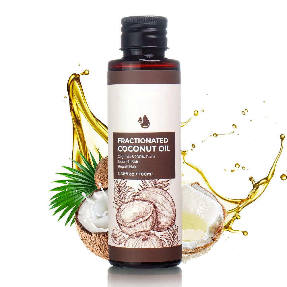 Private Label Customized 100ML Pure Coconut Oil, Nourishing Skin, Repair Hair, Natural Organic Basic Oil 217