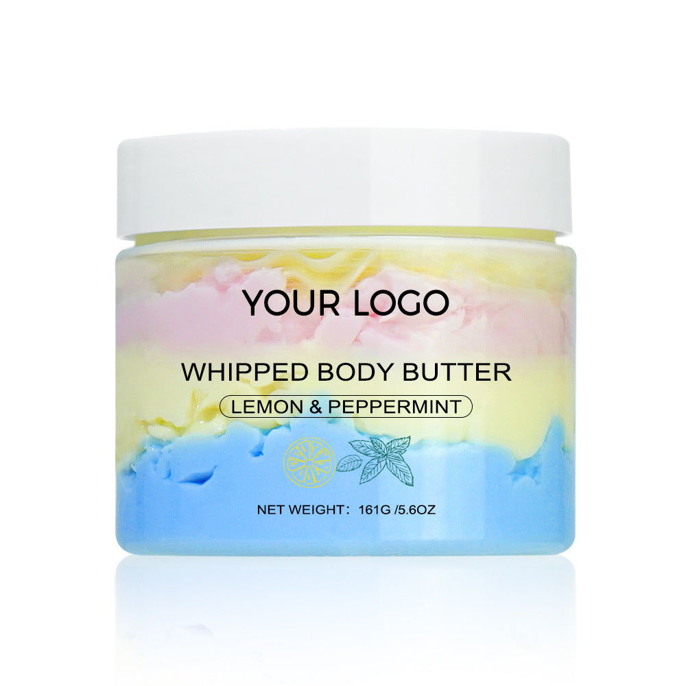 OEM Lemon Mint Lavender Latte Art Whipped Body Butter, Shea Butter, Hydrating, Ice Cream Body Lotion 186