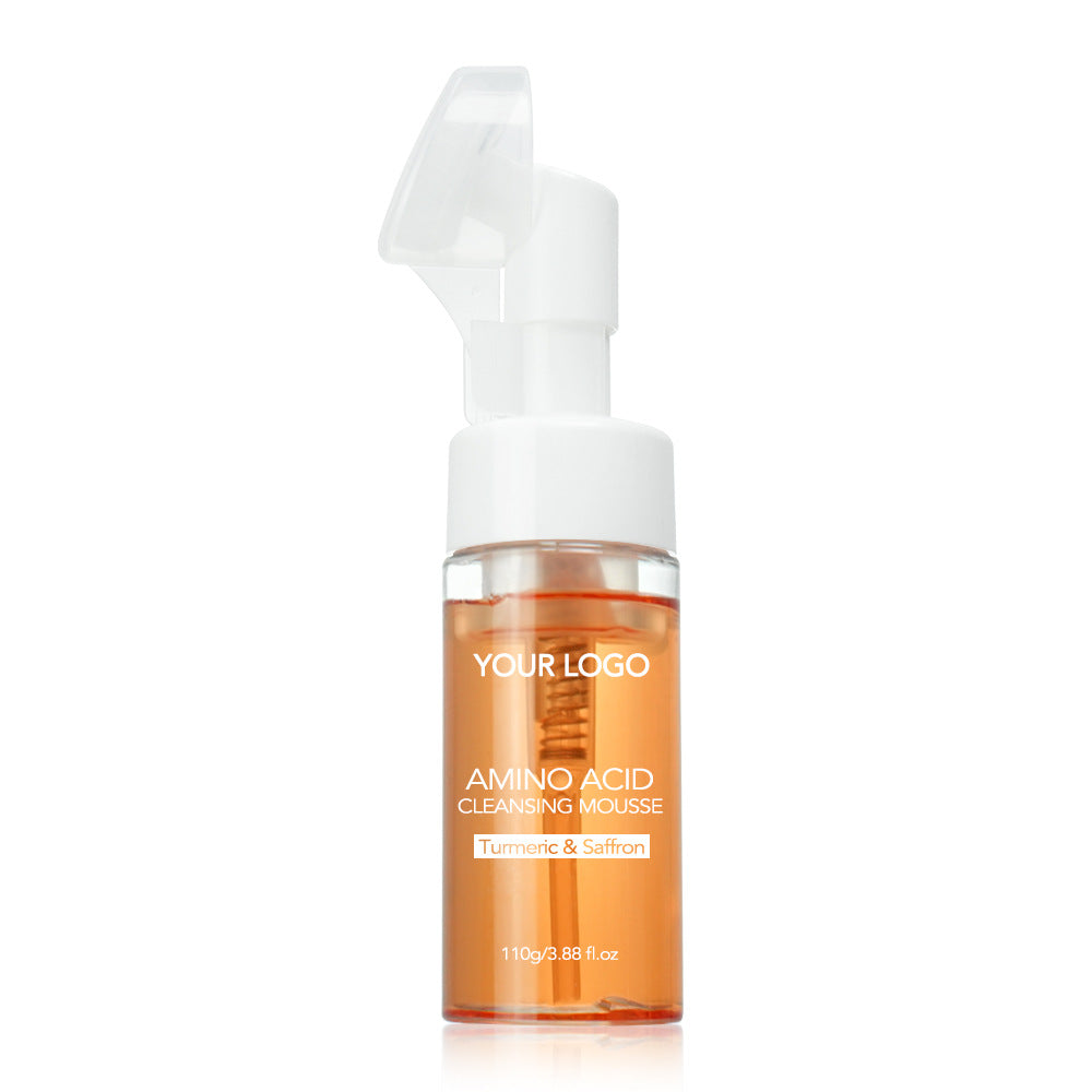Private Label Customized Turmeric & Saffron Amino Acid Cleansing Mousse, Foaming Cleanser, Gentle Cleansing, Oil Control, Brush Cleanser 176