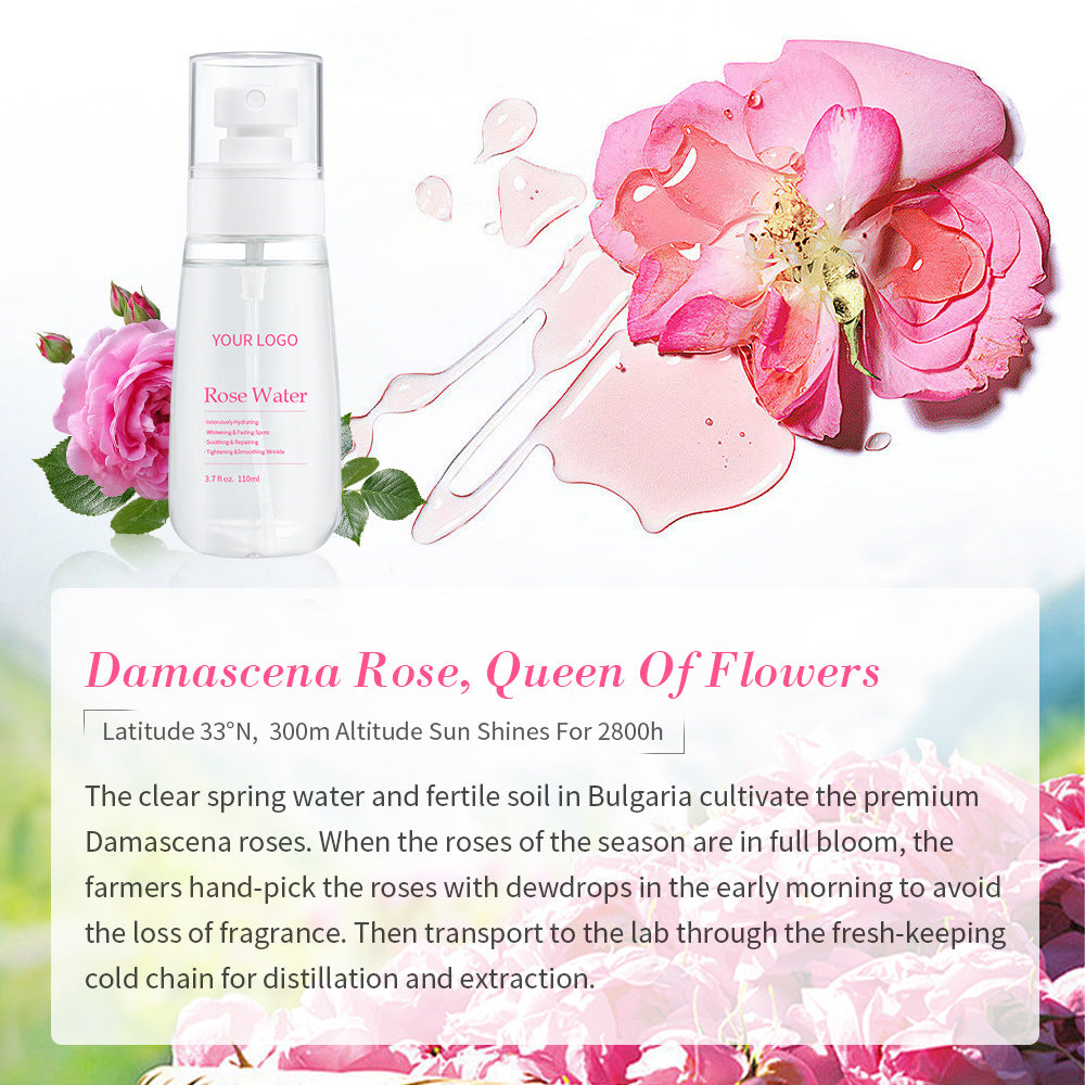 OEM & ODM Damask Rose Toner, Rose Hydrosol, Moisturizing and Whitening Skin, Hydrating Spray 181