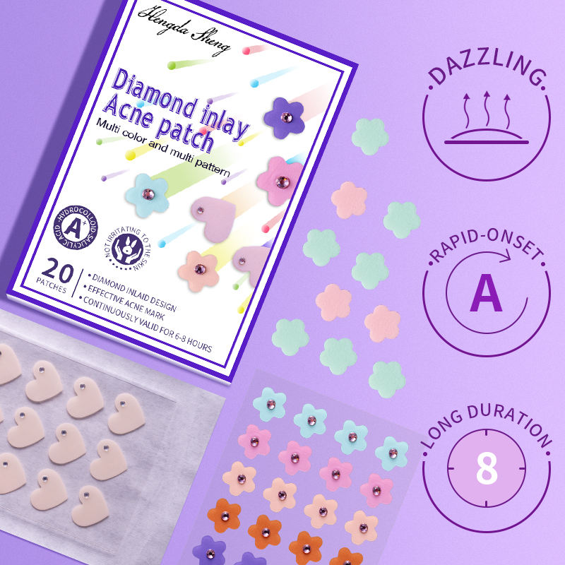 OEM Star and Heart Shape Pimple Remove Patch Hydrocolloid Acne Absorbing Cover Patches Acne