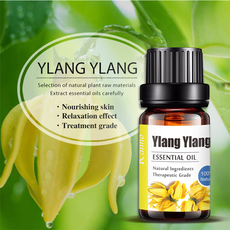 Ylang Ylang Aromatherapy Essential Oil, Private Label Single Massage Essential Oils 044