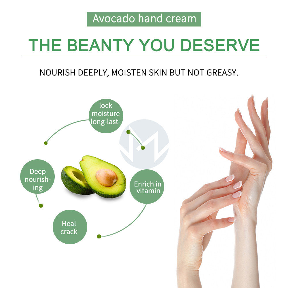 OEM & ODM Wholesale Avocado Moisturizing, Nourishing, Repairing and Anti-Chapped Hand Cream 104