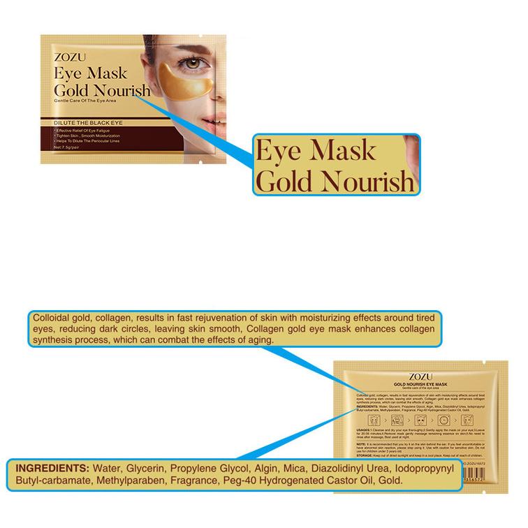 OEM Gold Nourish Eye Mask, Dilute Eye Lines and Eye Bags, Improve Fine Lines Eye Patches 512