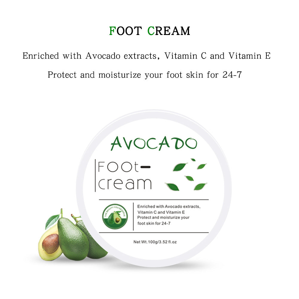 Wholesale OEM Avocado Foot Cream, Skin Care, Repairing, Moisturizing and Anti-Crack Foot Cream 103