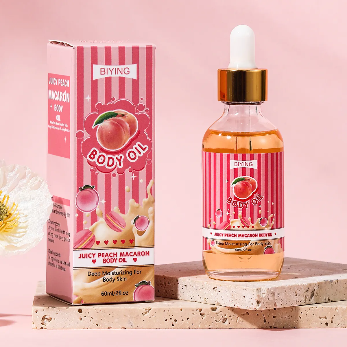 Body Juice Oil Wholesale Moisturizing Firming Pure Essential Oil for Face&Body Massage Nourishing Peach Body Oil 564