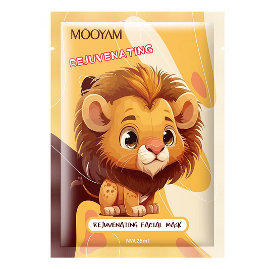 OEM Private Label Animals Lion Sheet Masks Moisturizing Whitening Facial Animal Organic Cotton Beauty Face Mask 640