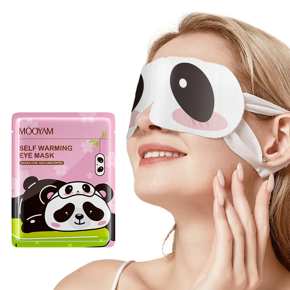 Manufacturer Private Label Disposable Self Heating Hot Compress Sleep Steam Spa Steam Eye Mask Eye Patch 696