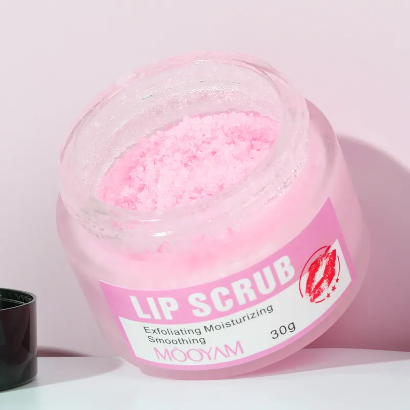 Private Label Vegan Himalaya Salt Lip Scrub Moisture Exfoliating Scrub Lip Film Nourish Repair Fine Lines Lips Care 712