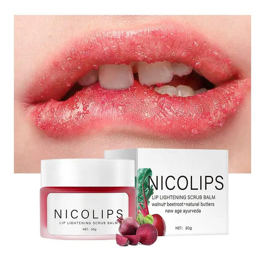 Private Label NicoLips Lip Scrub Moisturizing Dark Lips Natural Lightening Brighten Pink Lip Scrub 740