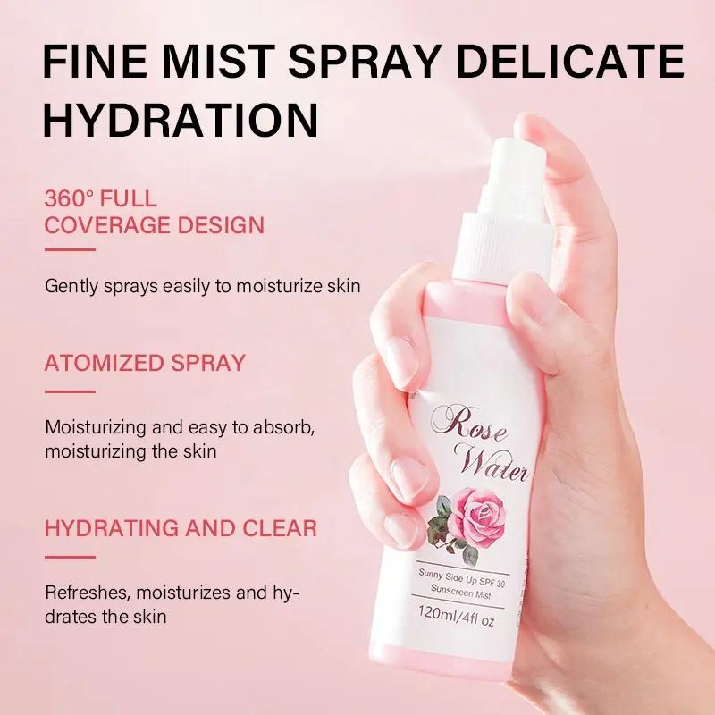 Natural Organic Rosewater Agua De Rosas Facial Mist Hydrating Skin Care Spray Face Toner Rose Water 764