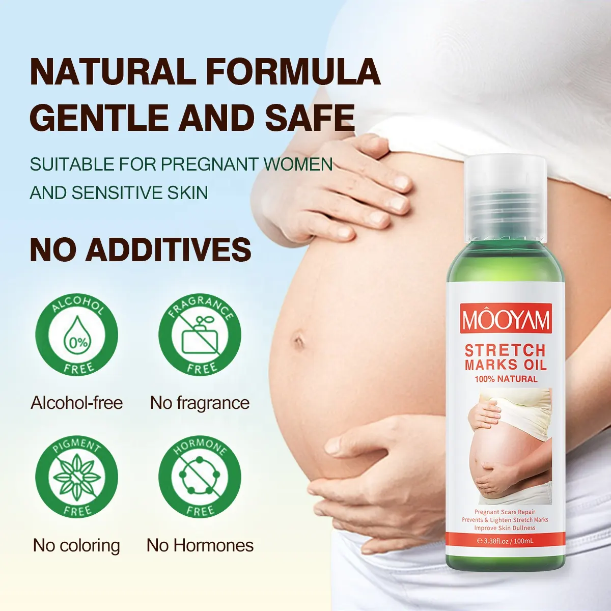 Pregnancy Scars Remove Stretch Marks Oil Treatment Maternity Repair Anti-Aging Anti-Wrinkles Firming Stretch Mark Body Oil 918