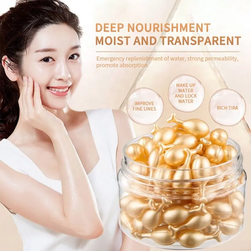 0.34g*36pcs Customized Fullerene Polypeptide Anti-wrinkle Serum Firming Acid Face Serum Capsules Skin Vitality Capsule Serum 930