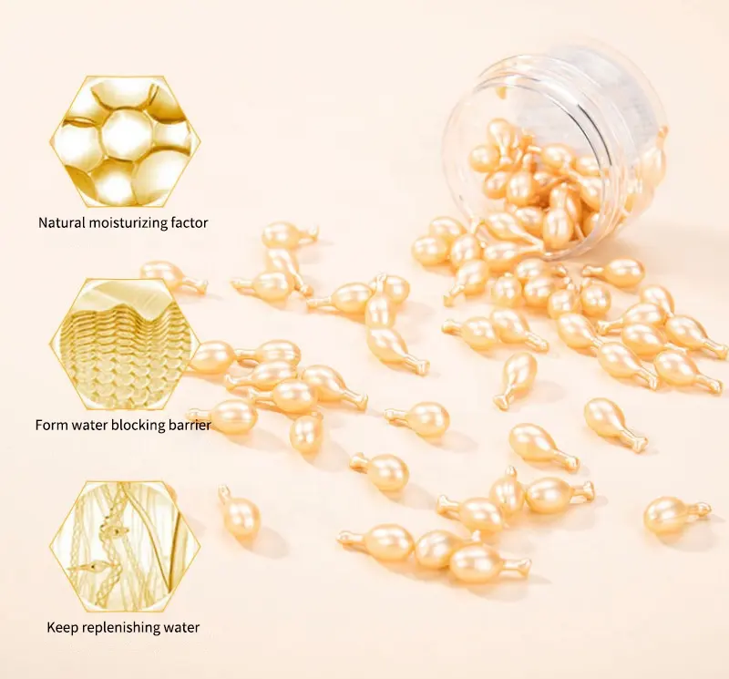 0.34g*36pcs Customized Fullerene Polypeptide Anti-wrinkle Serum Firming Acid Face Serum Capsules Skin Vitality Capsule Serum 930