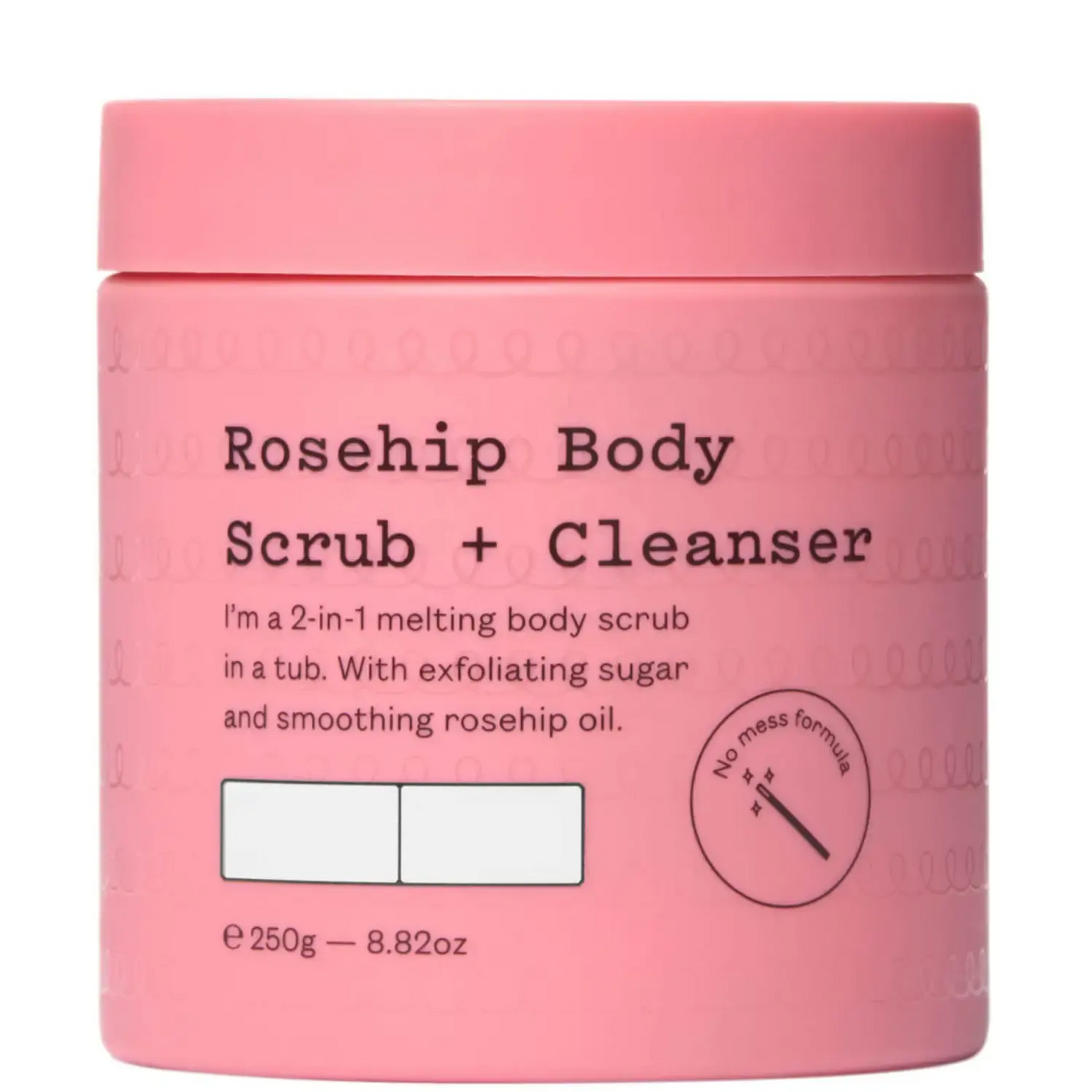 Customized 2 in 1 Rosehip Body Scrub Cleanser 250g Rosehip Oil Sugar Coffee Seed Extract Vegan Scrub 940