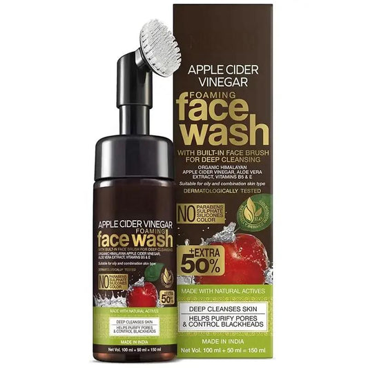 Private Label Apple Cider Vinegar Foam Face Wash for Face Deep Cleansing 1042