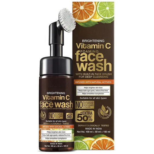 Private Label Vitamin C Foam Face Wash for Skin Brightening 1044