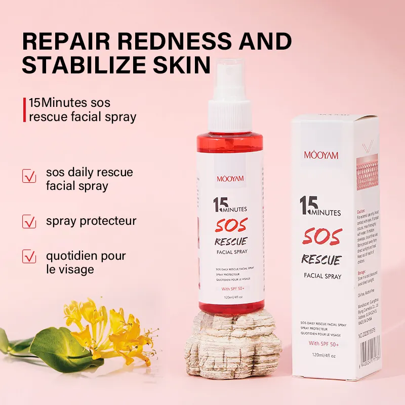 SOS Daily Rescue Facial Spray Repair Facial Redness Essence Soothing Intensive Rescue Serum Facial Spray 1069