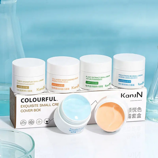 Private Label 4pcs Skin Colorful Moisturizer Lightening Whitening Collagen Anti Aging Wrinkle Face Cream 1093