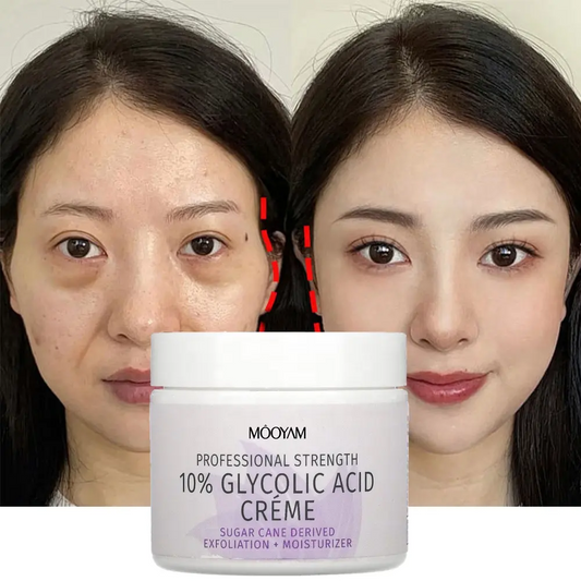 Private Label 55g 10% Glycolic Acid Night Face Cream Glycolic Acid Cream for Anti-Aging Moisturizer 1095