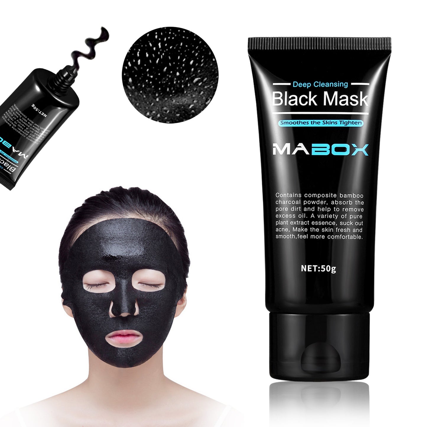 OEM & ODM Customized Bamboo Charcoal, Deep Sea Mud Peel-Off Mask, Nose Patch, Remove Blackheads Deep Cleansing Face Mask 300
