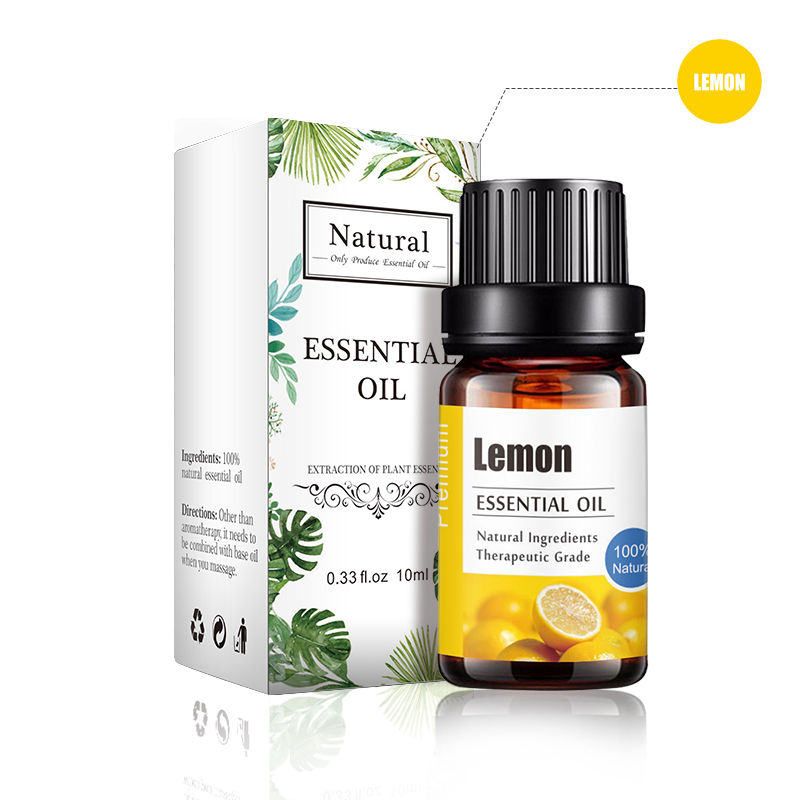 Natural Organic Lemon Aromatherapy Essential Oil, OEM Essential Oils with Private Label 062