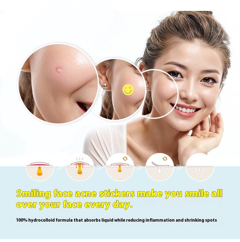 Cute for Smiley Face Acne Patch Colloid Muscle Protection Beauty & Personal Care Product