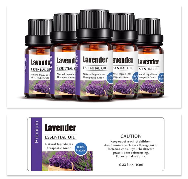 Organic Lavender Aromatherapy Essential Oil, OEM Essential Oils with Personal Label 063