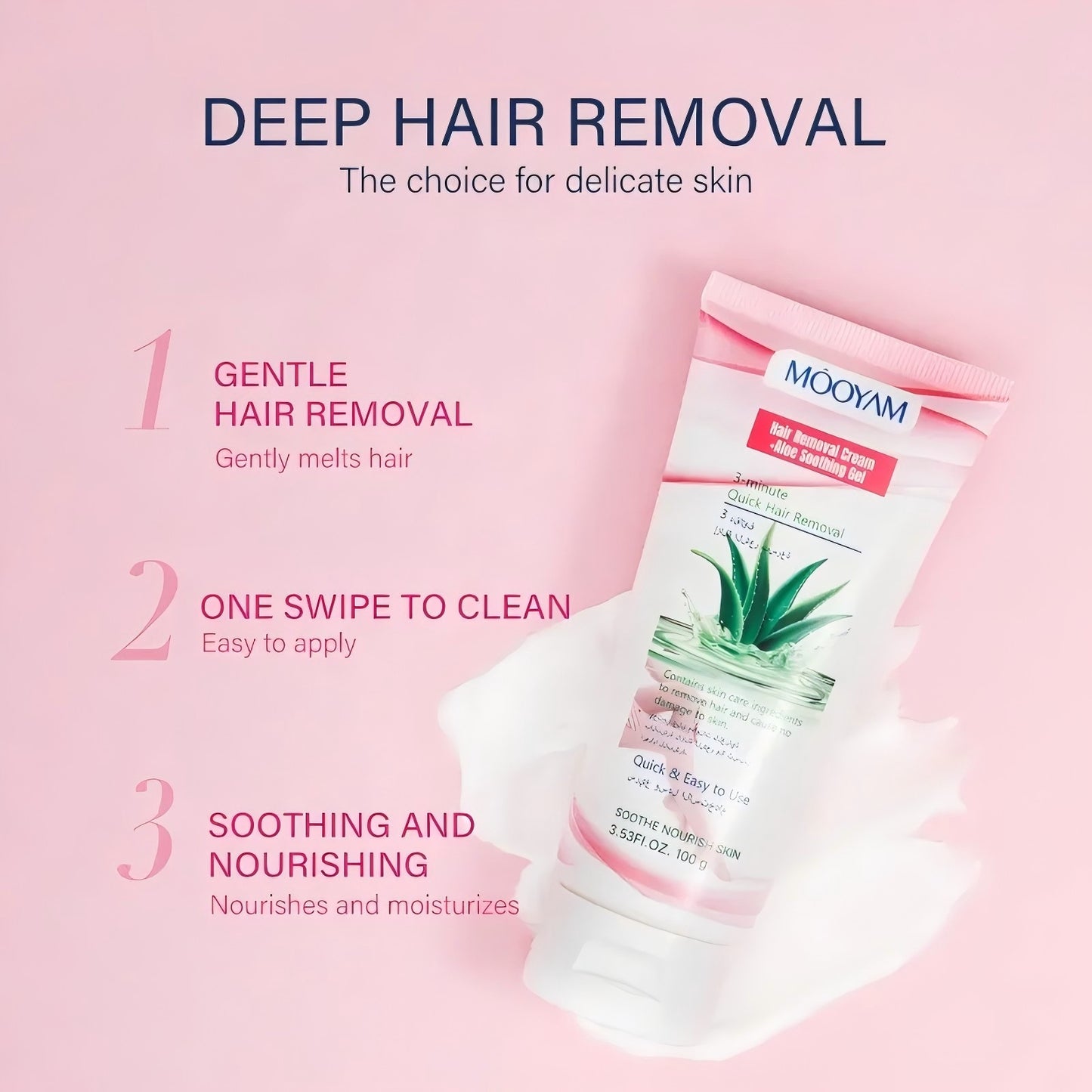 OEM Aloe Permanent Hair Removal Cream Painless Hair Remover For Armpit Legs and Arms Skin Care Cream Manufacturer 562