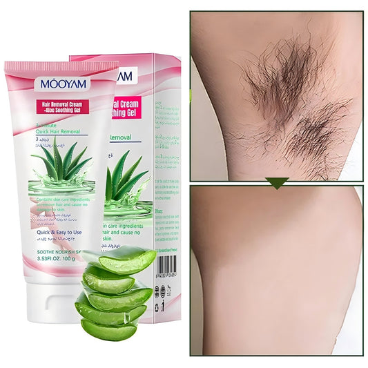 OEM Aloe Permanent Hair Removal Cream Painless Hair Remover For Armpit Legs and Arms Skin Care Cream Manufacturer 562