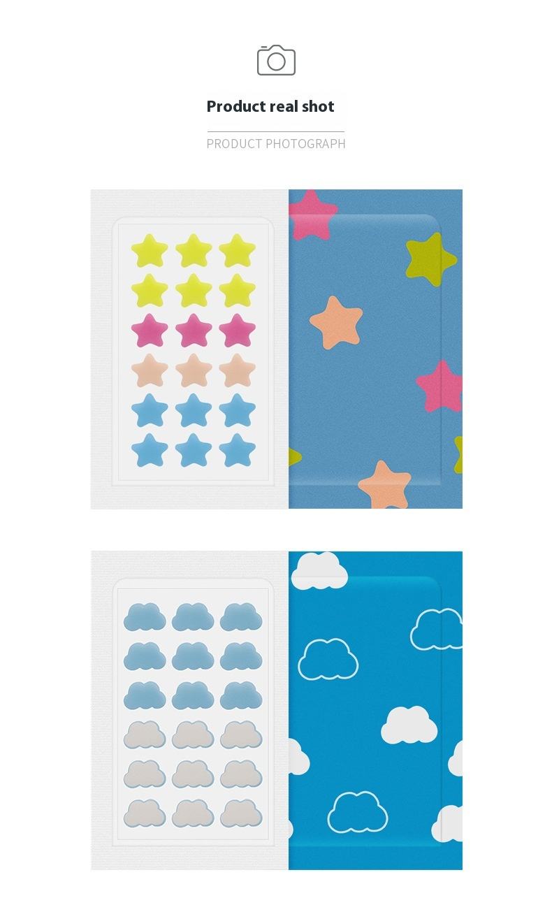 Hot-Selling Hydrocolloid Anti-Acne Sticker Thick Physical Absorption Cute Pattern Colorful Beauty Personal Care