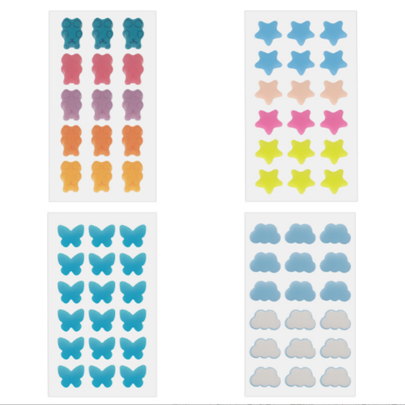 Hot-Selling Hydrocolloid Anti-Acne Sticker Thick Physical Absorption Cute Pattern Colorful Beauty Personal Care