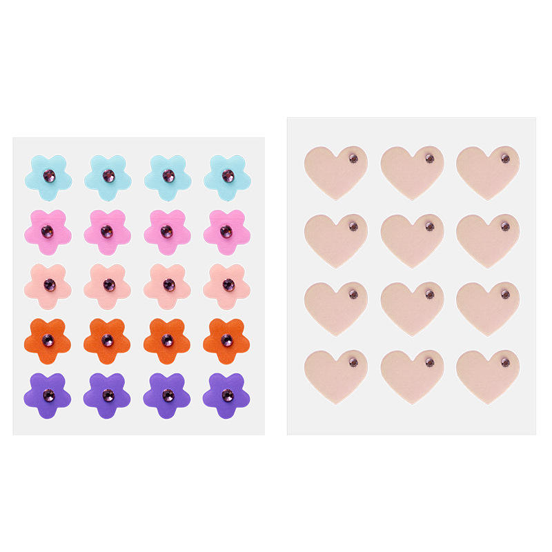 Latest Star and Heart Shape Pimple Remove Patch Hydrocolloid Acne Absorbing Cover Patches Acne With Diamond