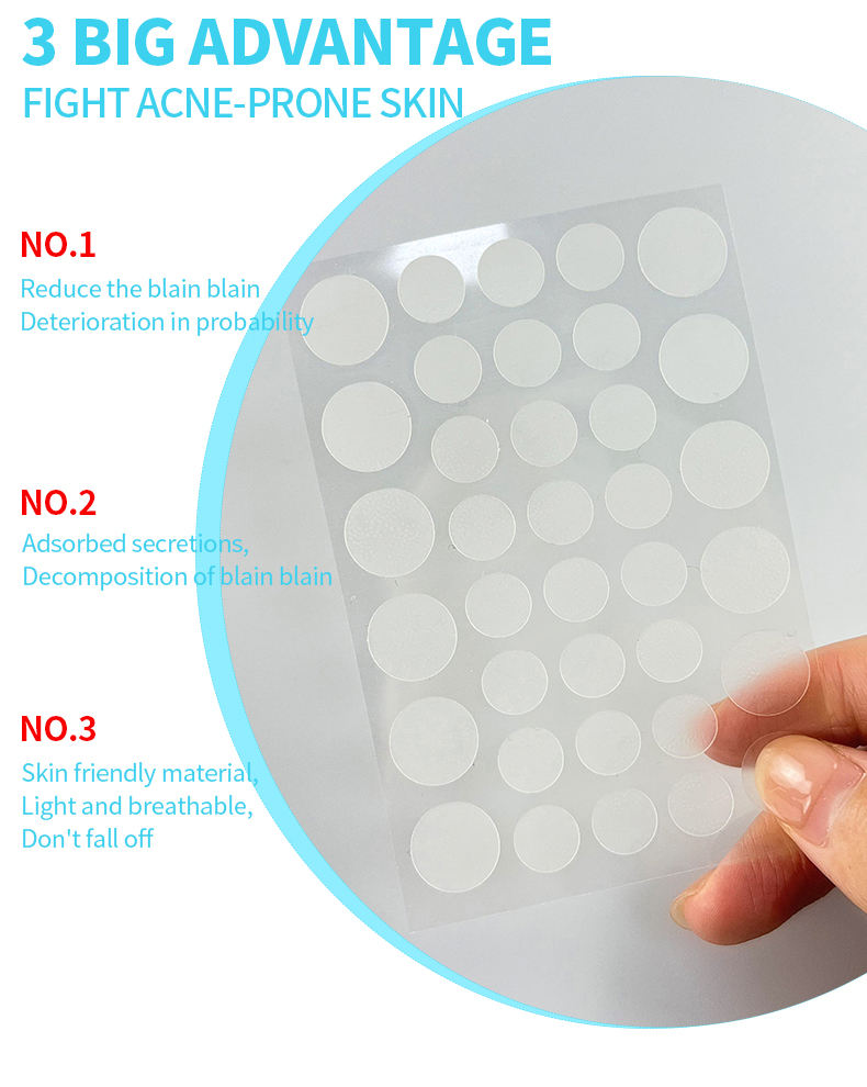 New Custom Shape Acne Patches Private Label Cute Acne Patch Wholesale Pimple Patches