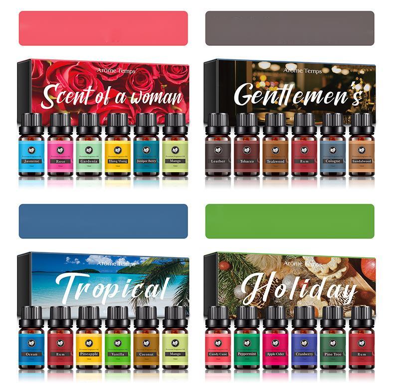 OEM & ODM Frunits Apple, Pineapple, Honeydew Melon, Strawberry, Pear, Grape, Private Label  Essential Oil Sets Gift Box Manufacturer 085