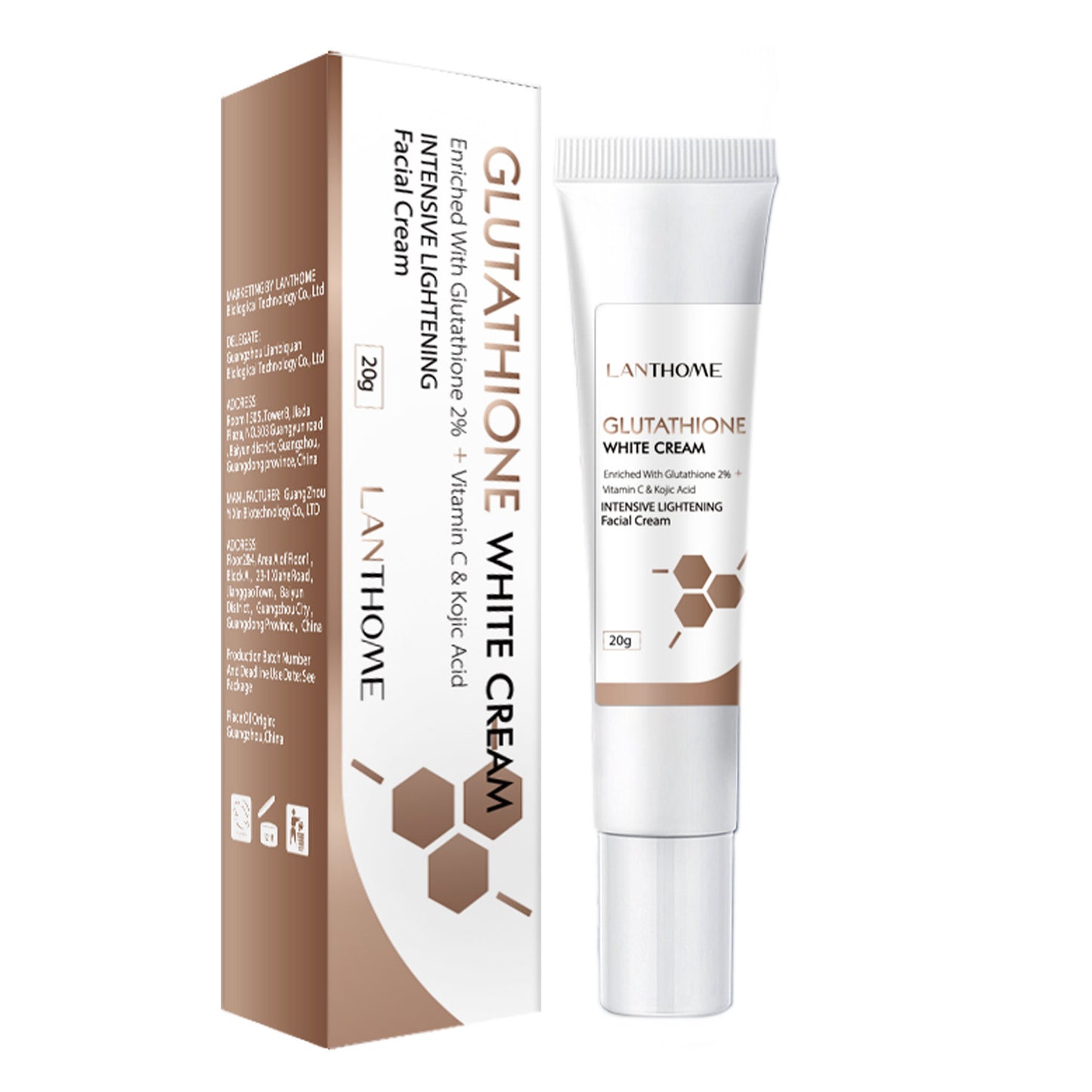 OEM & ODM 20g Glutathione Face Cream, Whitening and Spot Lightening Cream Manufacturer 364