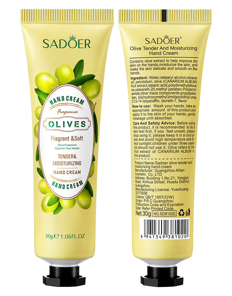 Wholesale Moisturizing and Tender Olives Hand Cream Supplier, Hand Cream OEM Factory 427