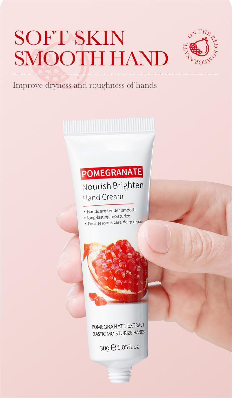 Red Pomegranate Whitening Hand Cream, Moisturizing, Hydrating, Anti Cracking Hand Cream OEM Customization 452