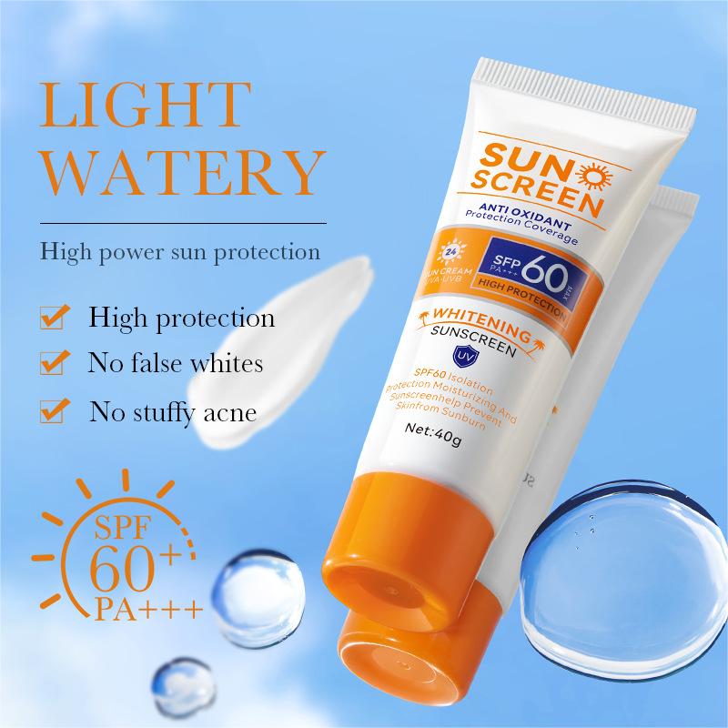 Wholesale SFP60 Whitening Sunscreen, Isolation and UV Protection, Anti Sweat, Moisturizing and Refreshing 472