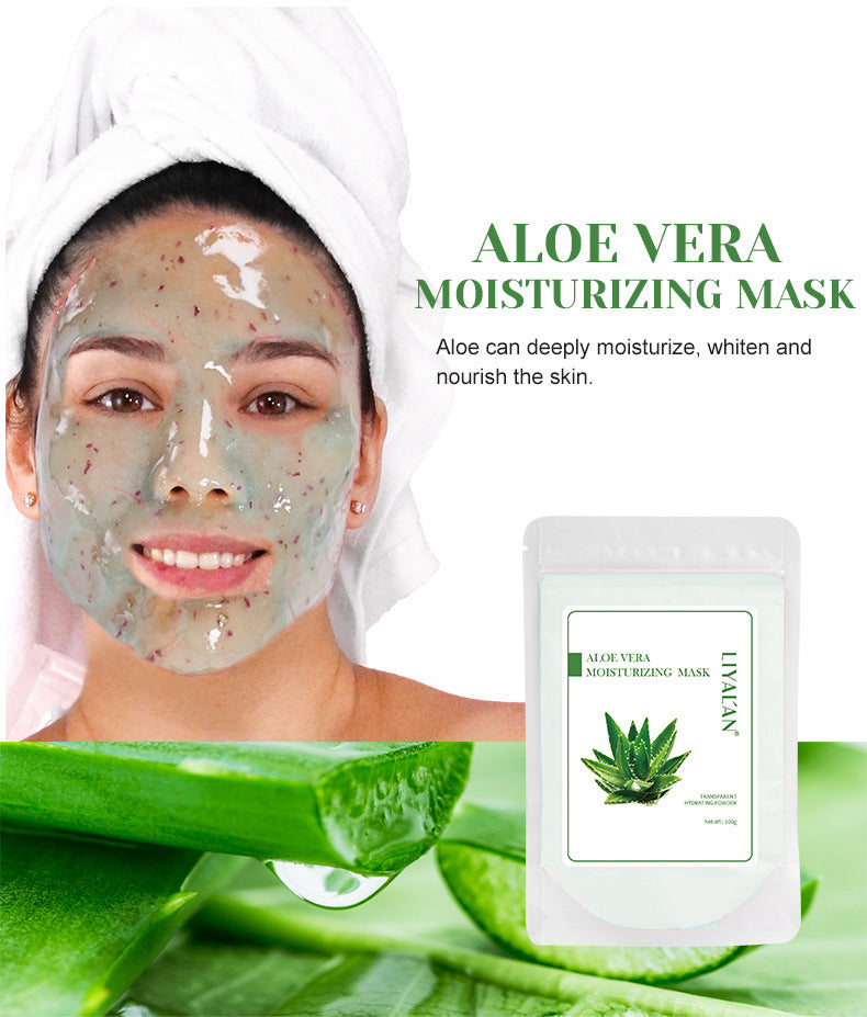 OEM Wholesale Aloe Vera Moisturizing Facial Mask Powder, Hydrating Soft Mask Powder, Spa Beauty DIY Jelly Mask 135